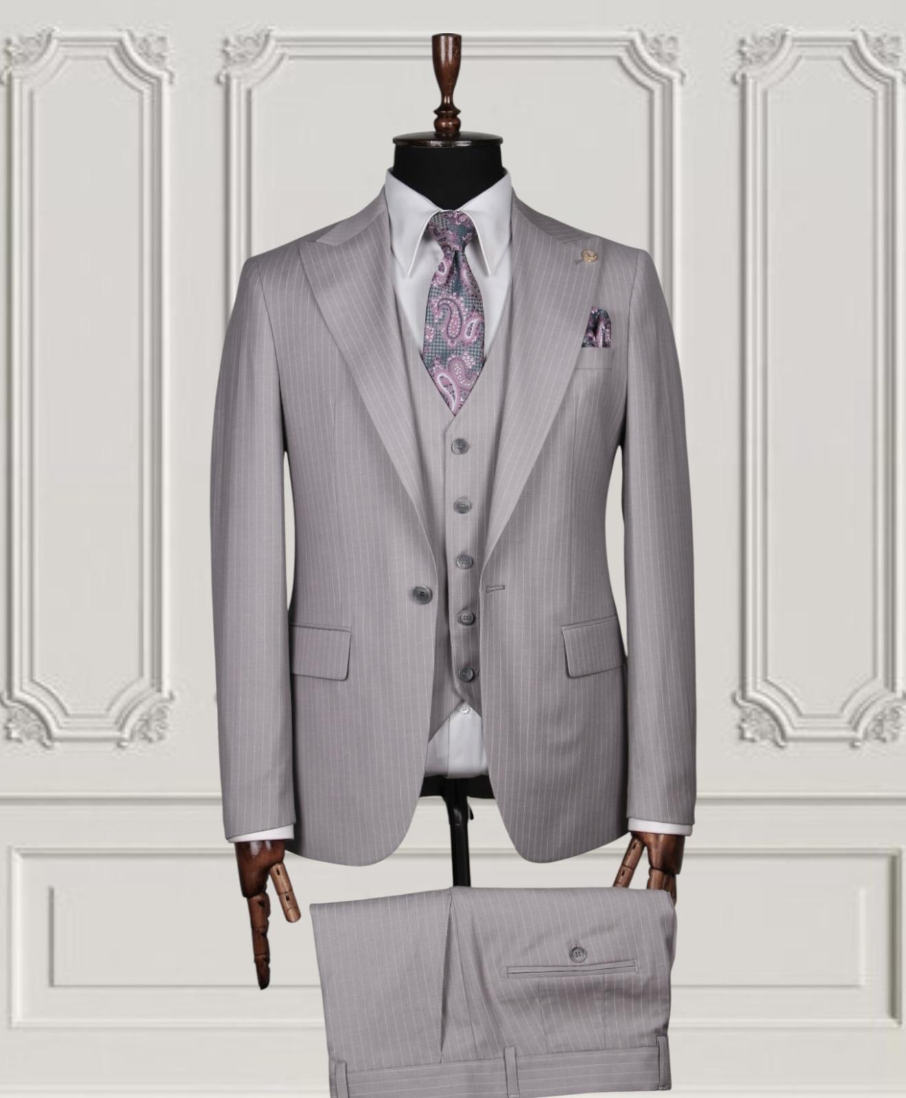 Plaid Three-Piece Suit