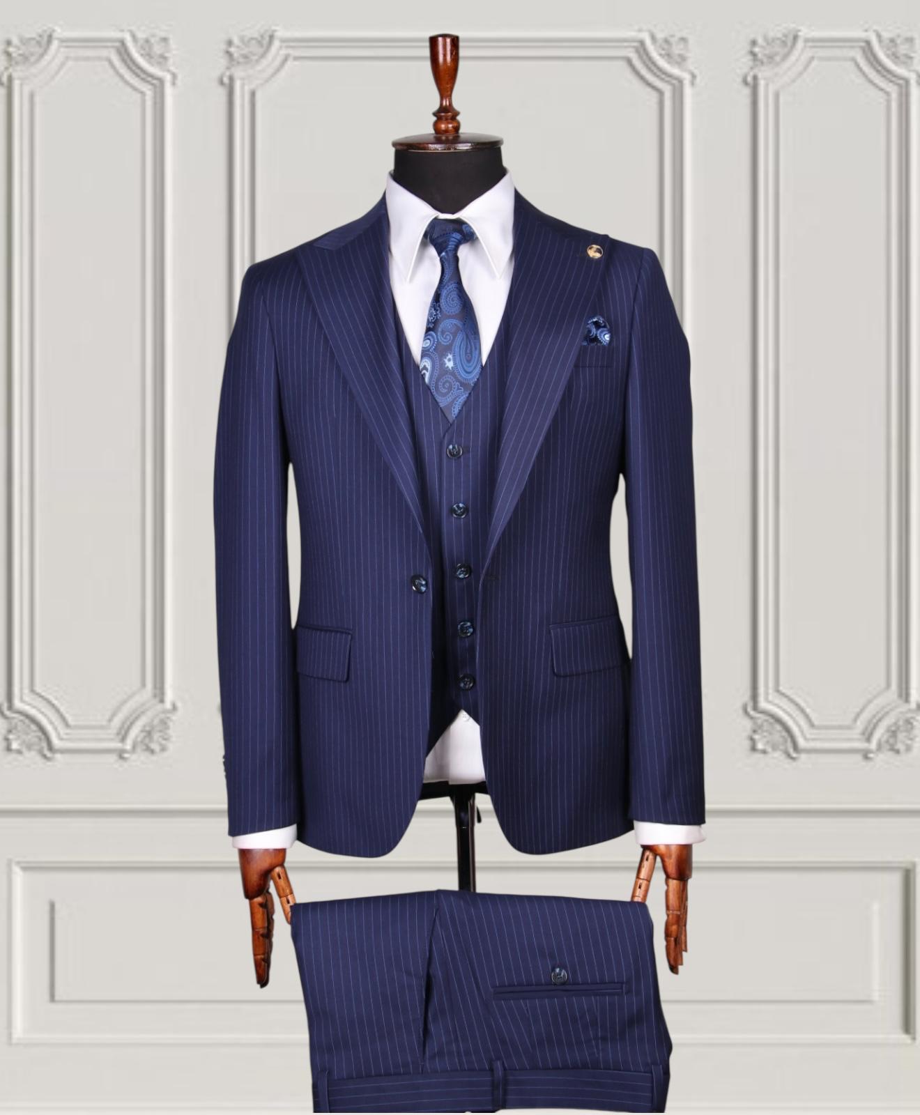 Plaid Three-Piece Suit