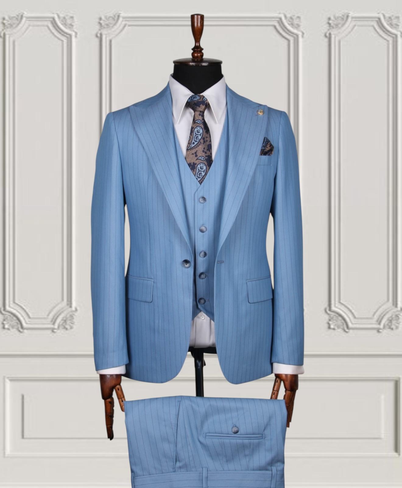 Plaid Three-Piece Suit